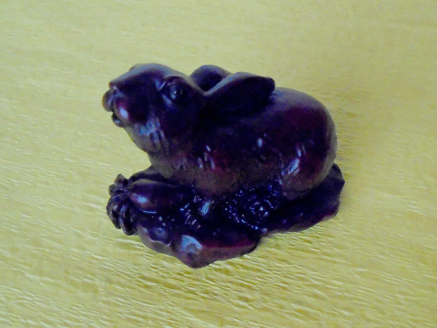 Chinese Lucky Red Rabbit Figurine on Pedestal From Hong Tze | Etsy