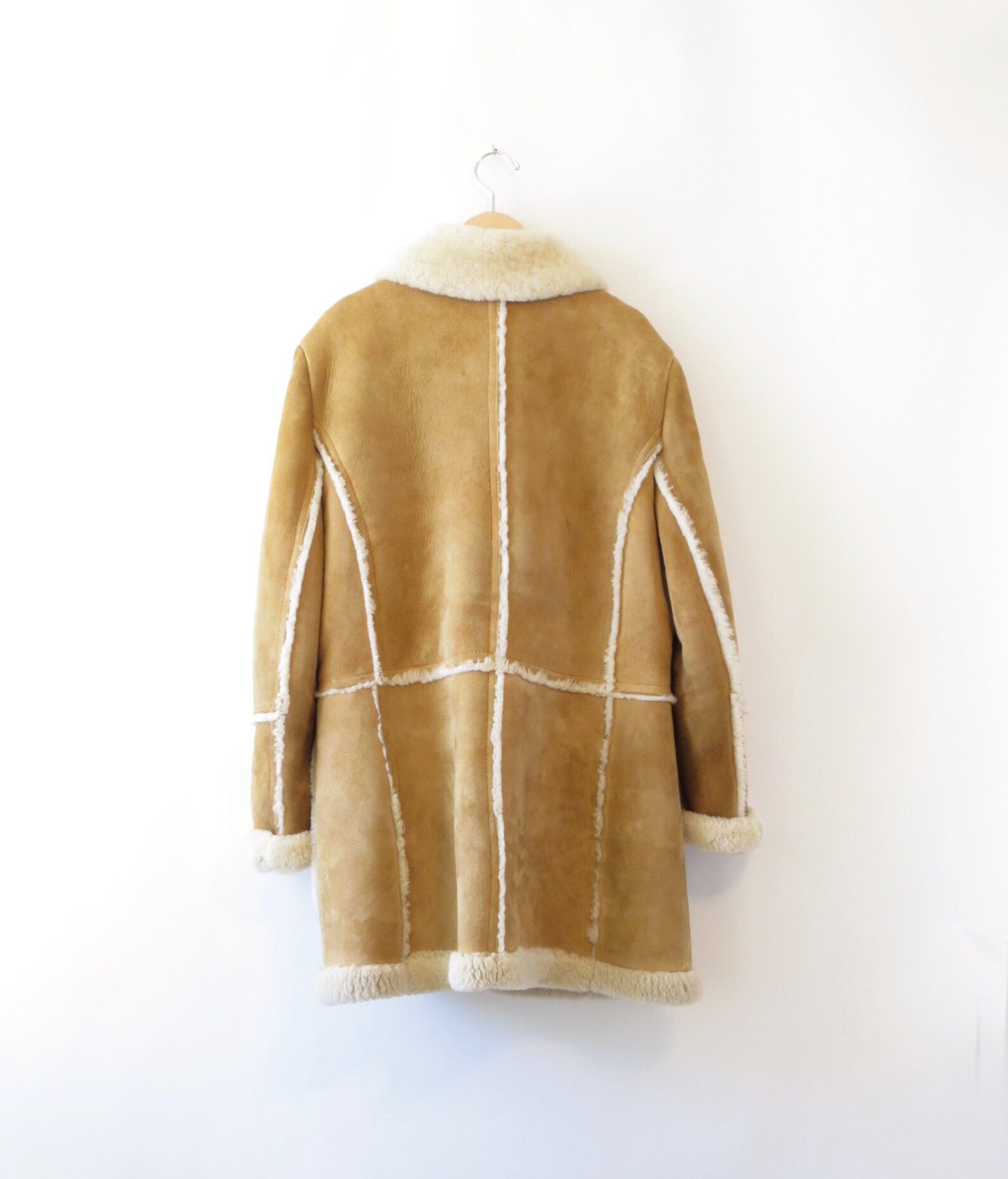 suede and sherpa coat