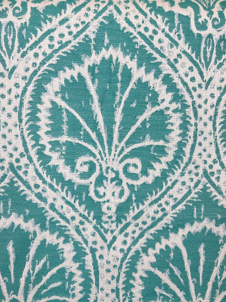 Turquoise Sea Fan - Upholstery Fabric - Turquoise Upholstery Fabric ...