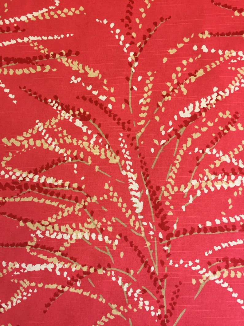 Pink Botanical - Palm Beach Style - Upholstery Fabric by the Yard - Custom Cut Yardage - Home Decor - Custom Pillow Covers - Cushion Covers image 2