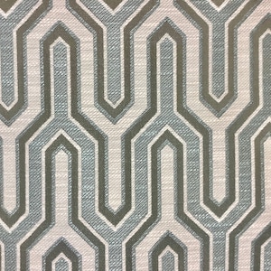 Trio - Mist - Durable Upholstery Fabric - Geometric Design Upholstery - Contemporary Fabric for Home Decor - Ottoman Cover - Pillow cover