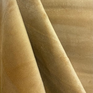 Butterscotch Velvet - Solid Neutral Velvet - Upholstery Velvet - Fabric by the Yard
