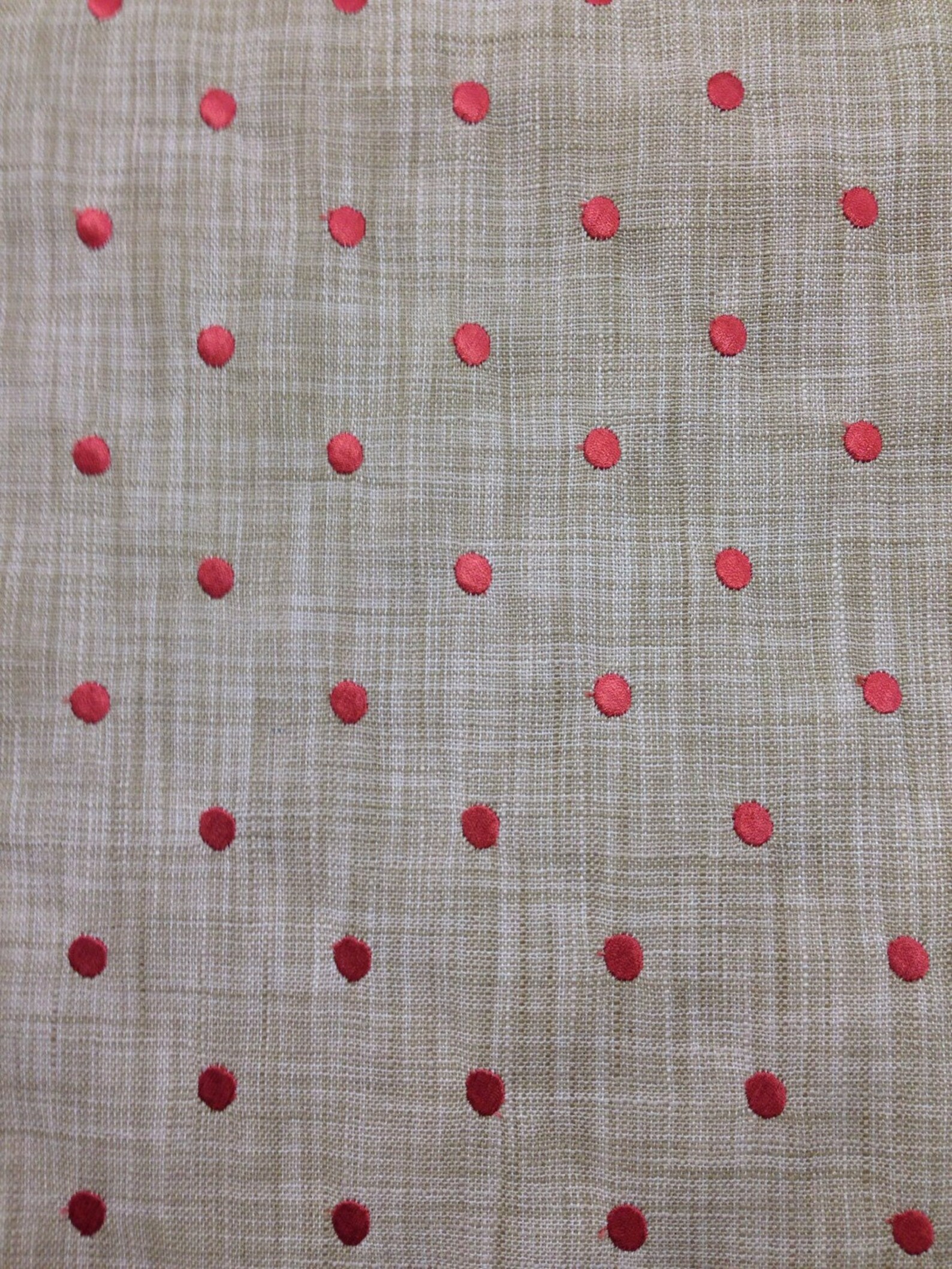 Dottie Embroidered Dot Fabric Upholstery Fabric By The Yatd Etsy