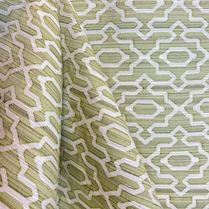 Green Kiwi Lattice - trending fabric - upholstery fabric -Fabric by the yard
