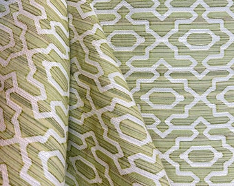 Green Kiwi Lattice - trending fabric - upholstery fabric -Fabric by the yard