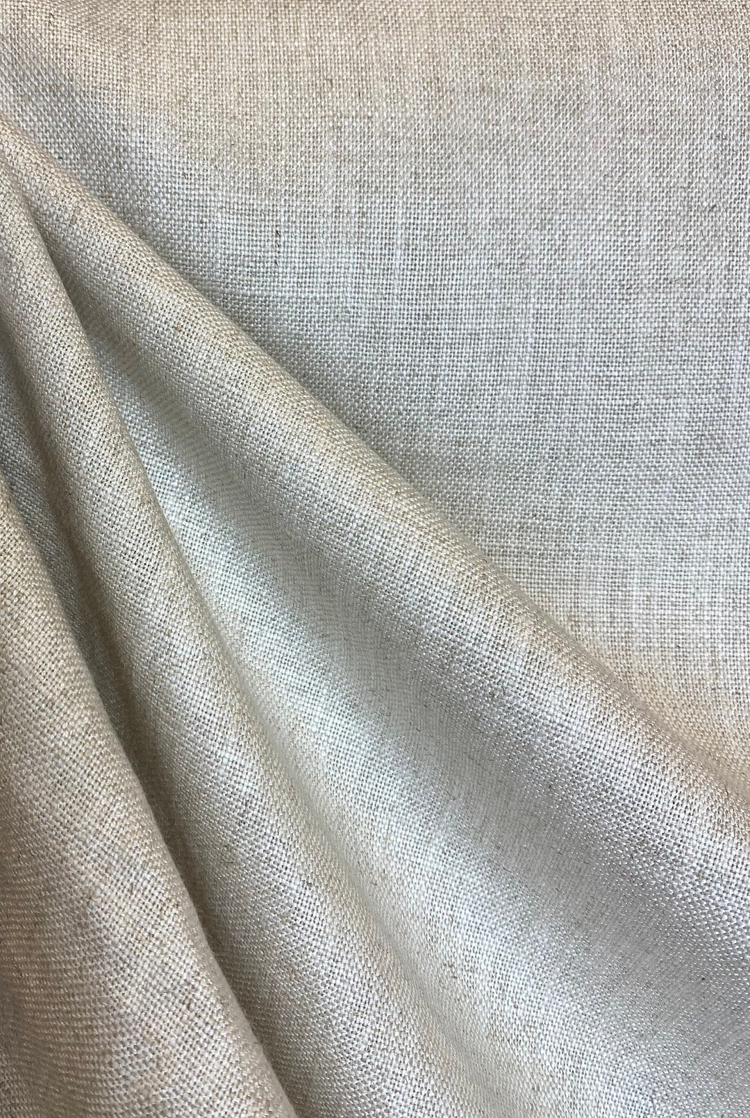 Oatmeal Linen Color Oatmeal and Cream Linen - Upholstery Fabric - Drapery Fabric - Neutral ...