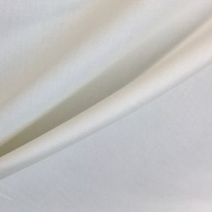 Ivory Drapery Lining - Classic Cotton/Ploy Sateen Drapery Lining  - Drapery - Valance - Cornice - Roman Shade - Fabric by the Yard - Lining