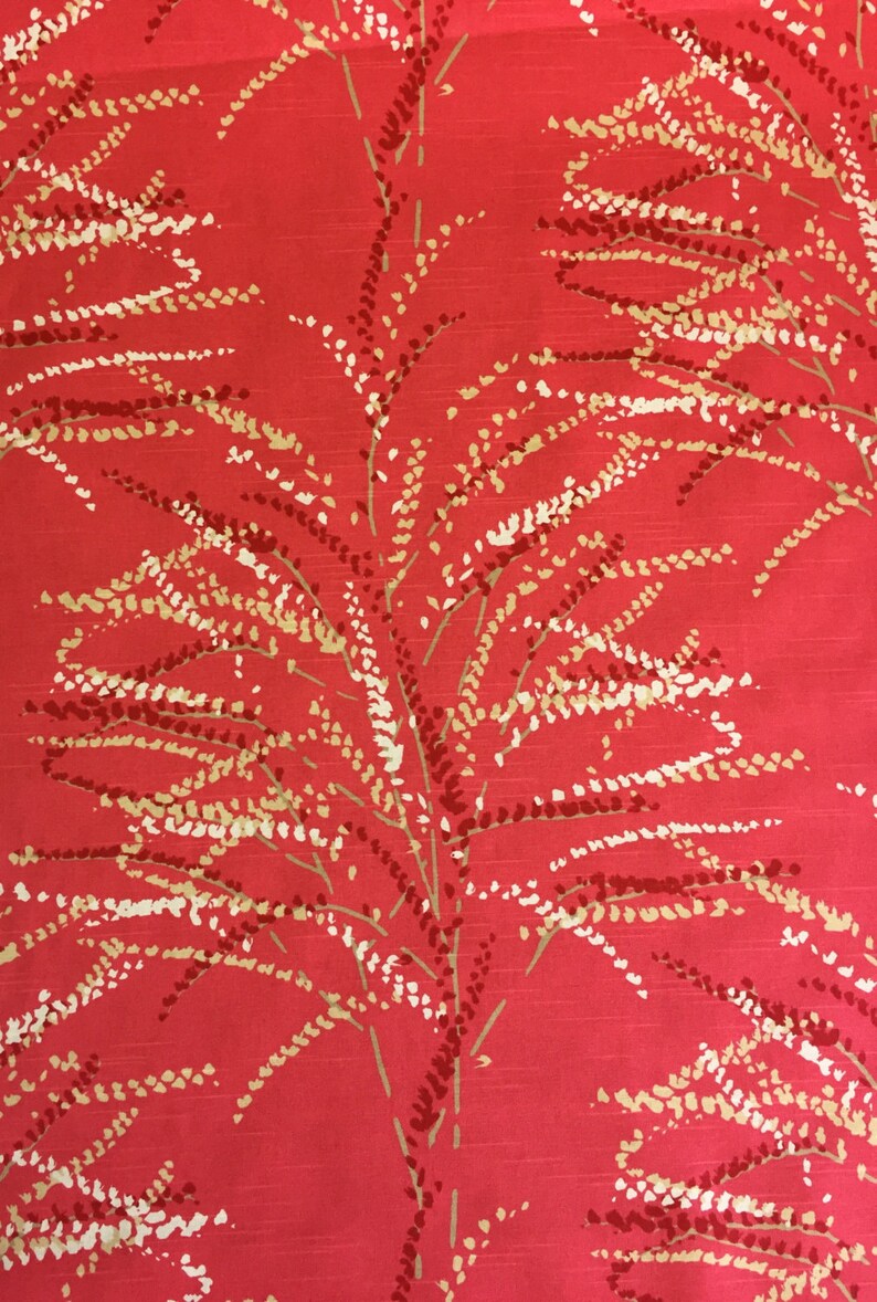 Pink Botanical - Palm Beach Style - Upholstery Fabric by the Yard - Custom Cut Yardage - Home Decor - Custom Pillow Covers - Cushion Covers image 3