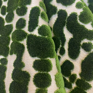 Asher Emerald - Green Cut Velvet - Emerald Velvet - Fabric by the Yard - Decorative Pillows - Emerald Cut Velvet - Decorative Velvet