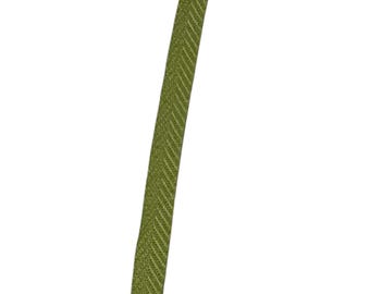 Green Herribone cotton tape trim - Home Decor - Home Accents - Trim by the Yard - Custom Cut Yardage - Textured Trims - Pillow Trim