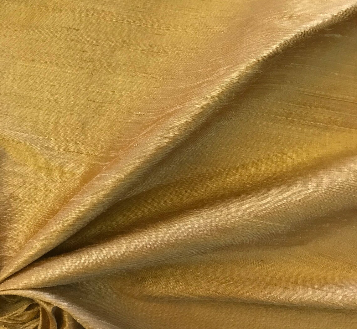 Golden Glow Dupioni Silk Fabric main image 1