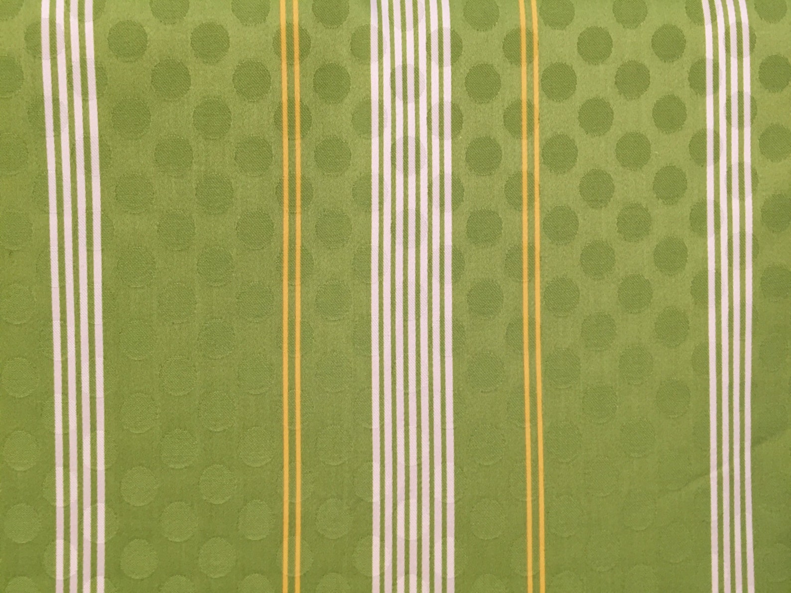 Lime Green Yellow White Stripe and Dot FABRIC SALE - Etsy