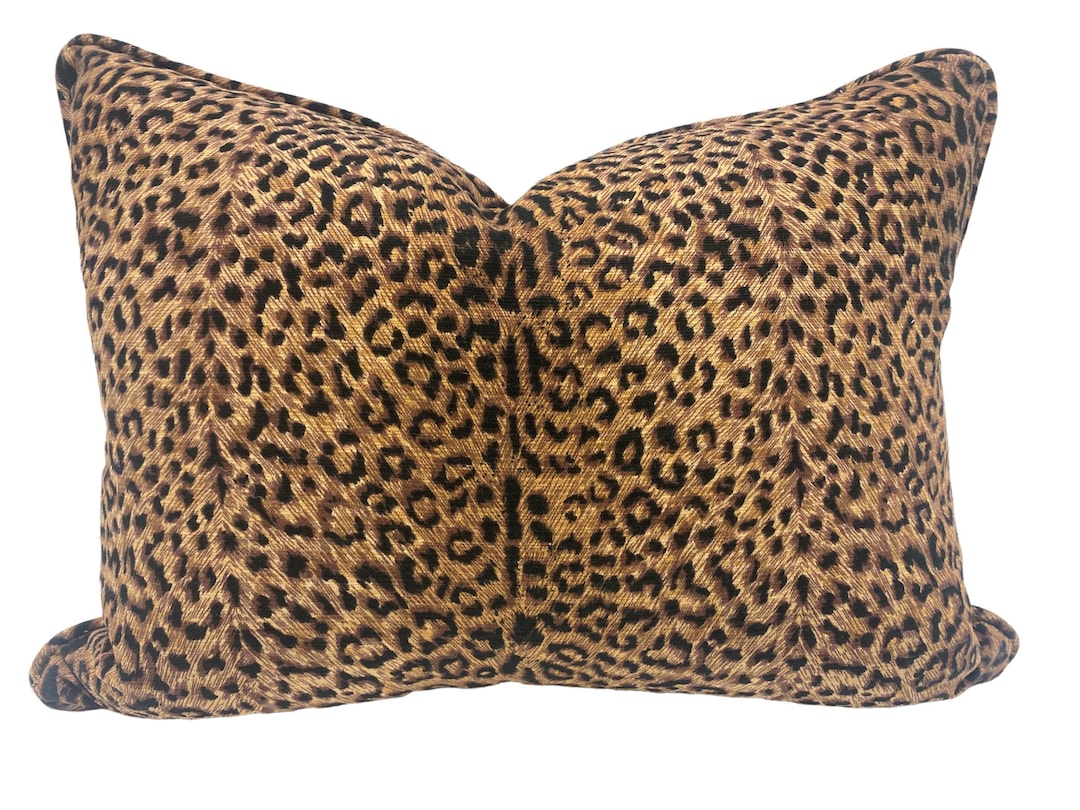 Cheetah Earth Tones Pillow Cover Leopard Cheetah Throw Pillows Animal