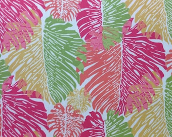Tropical Palm Watermelon - Outdoor Cushions - Outdoor pillows - Outdoor Fabric By The Yard