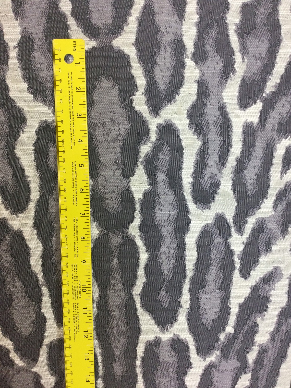 Ocelot Gray Big Cat Animal Print Exotic Animal Fabric | Etsy