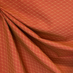 Red and Gold Double Diamond Fabric - Upholstery Fabric By The Yard - Custom Cut Yardage - Pillow - Upholstery - Cushions - Home Decor Fabric