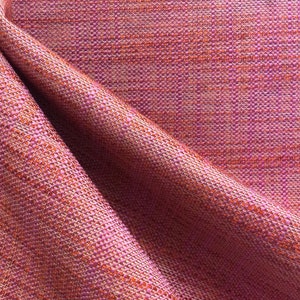 Raspberry - Mingled Solid - Pinks - Fuchsia - Orange - Woven Fabric - Fabric by the Yard