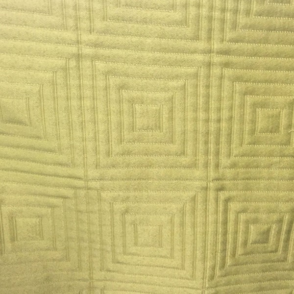 FABRIC SALE!!!  Yellow/Green Quilted Diamond Upholstery Fabric - Home Decor Fabric By The Yard