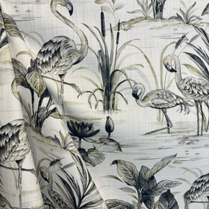 Florida Everglade - coastal - neutral - bird - beach - coastal living - pillow fabric - drapery fabric - fabric by the yard