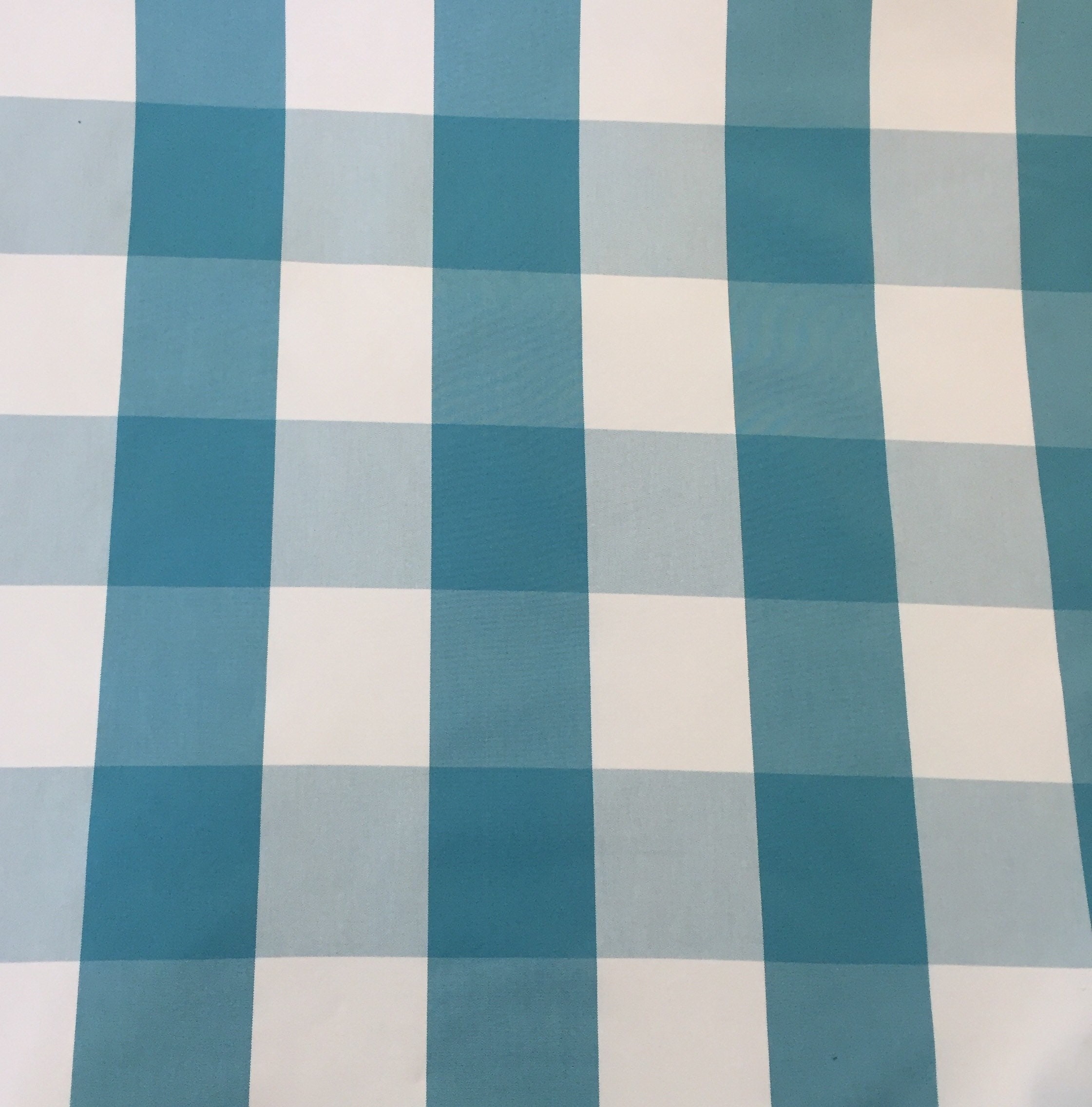 Blue Buffalo Check Upholstery Fabric by The Yard Etsy