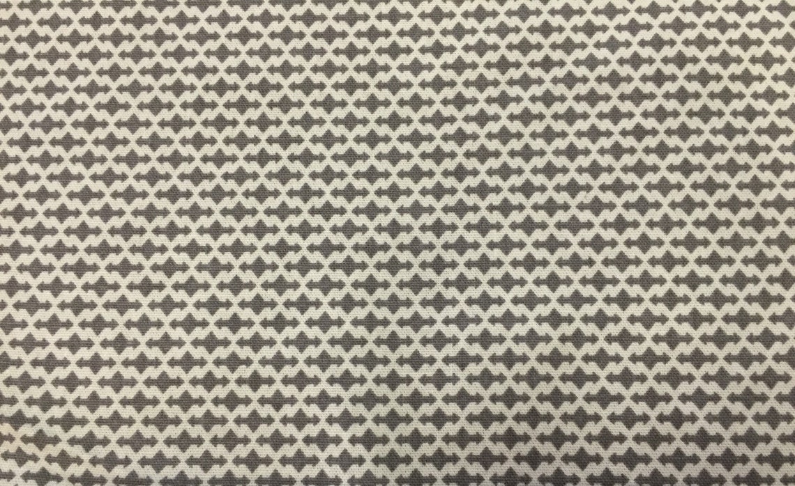 Gray Geometric Modern Fabric Robert Allen Small Pattern Etsy