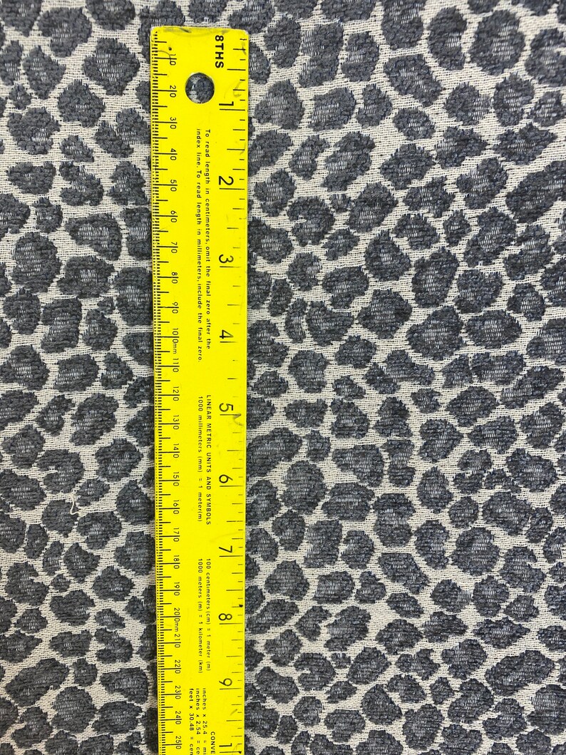 Gunmetal Gray Cheetah Fabric by the Yard Leopard Animal - Etsy