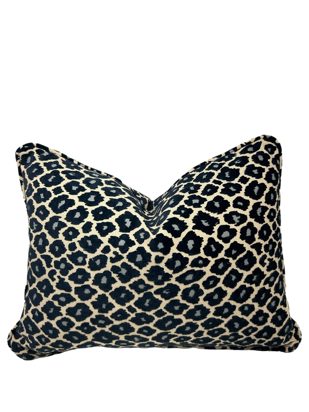 Navy and Blue Cheetah Pillow Cover Etsy