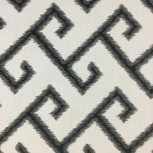 Sunbrella outdoor/indoor El Greco Classic Fabric - Greek Key - 100% Solution Dyed Acrylic - Outdoor Cushion Fabric image 1