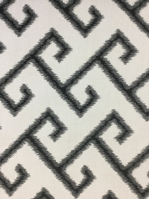 Sunbrella outdoor/indoor El Greco Classic Fabric  - Greek Key - 100% Solution Dyed Acrylic - Outdoor Cushion Fabric