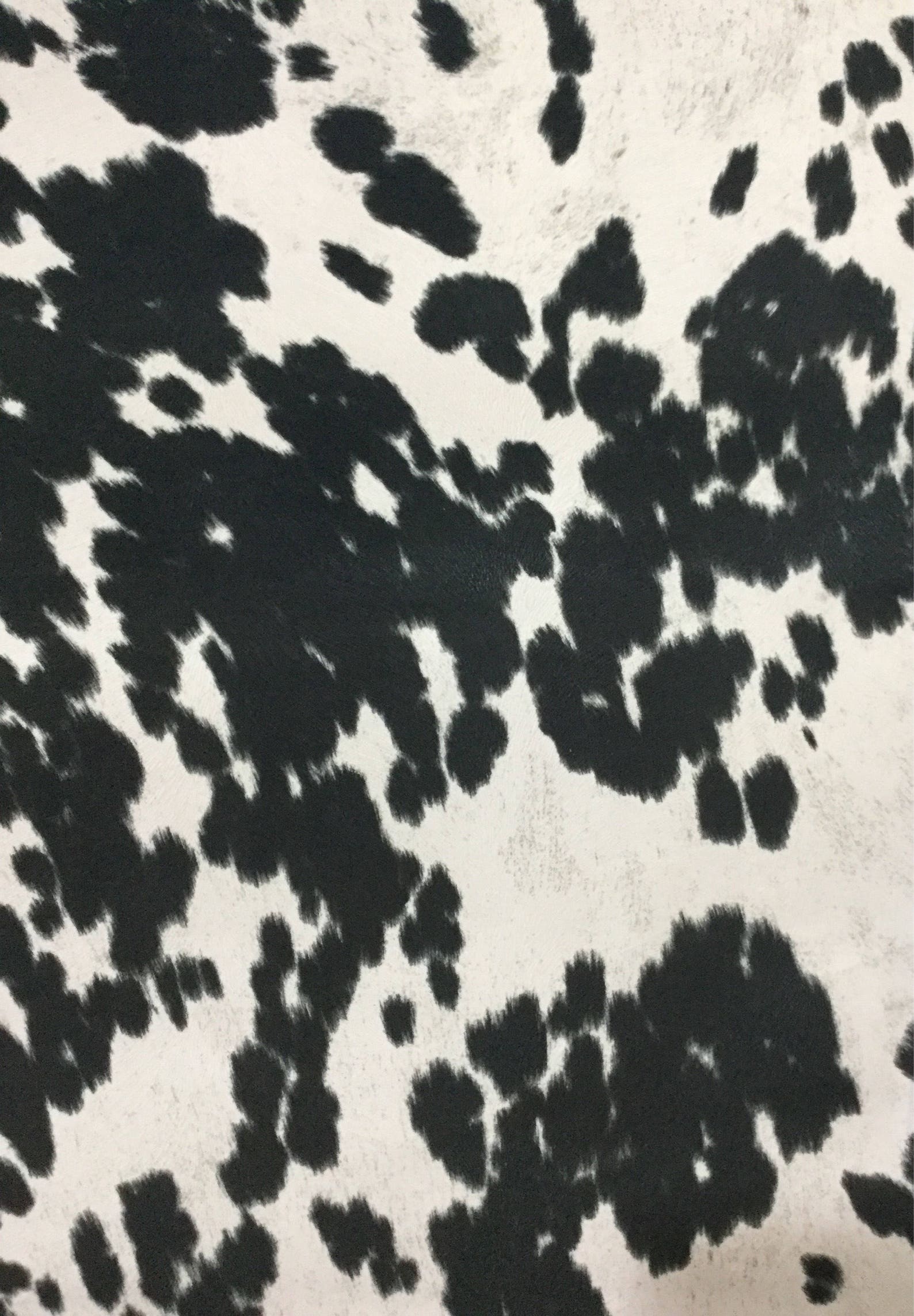 Black and White Cow Hide Fabric Upholstery Fabric by the Etsy