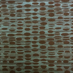 FABRIC SALE!!! Art Deco Dot - Blue/Brown - Upholstery Fabric by the Yard - Custom Cut Yardage - Home Decor - Pillows - Cushions - Drapery