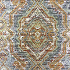 Willow Aztec - Medallion - Upholstery Fabric by the Yard - Multicolor - Pillow Covers - Ottoman