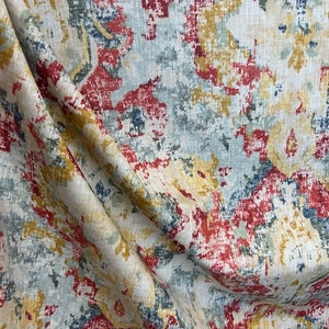 Takashi Multi Covington Upholstery Fabric - Abstract Damask - Covington Fabrics - Contemporary Damask - Fabric by the Yard