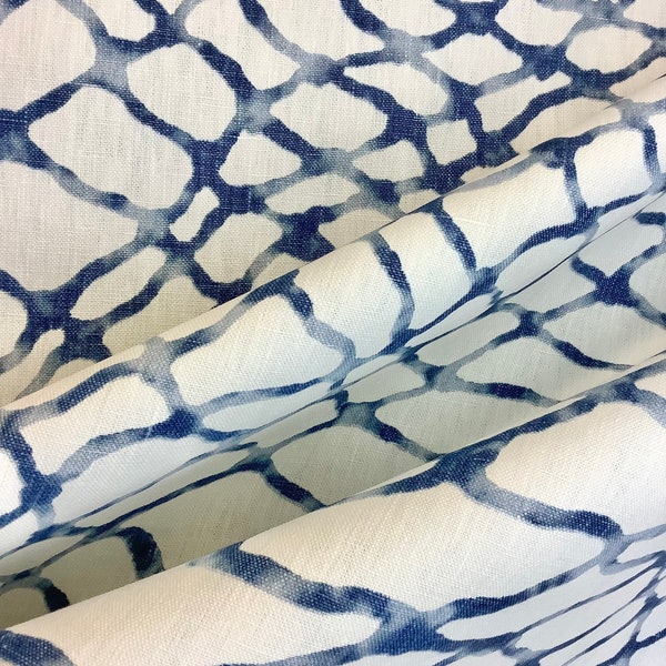 Kravet - Jeffery Allen Marks Fabric - Water polo - blue and White - Designer Brands - Designers 1st Choice - Interior Designer - Home Decor