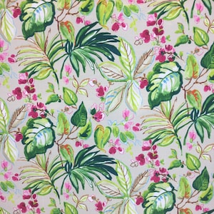 Molokai Palm - Tropical - Botanical - Fabric by the Yard - Exotic Pillow Covers, Tropical Drapery Panels - Custom Cut Yardage - Pillow Cover