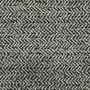 Gray and Blue Woven Upholstery Fabric by The Yard - Herringbone