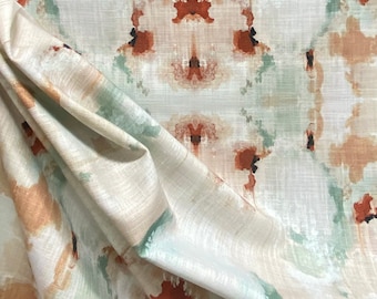 Elkins Spruce - Ikat Fabric - Home Decor - Fabric by the Yard - Custom Cut Fabric - Pastel Fabric - Ikat Pattern - Drapery - Pillows - Sofas