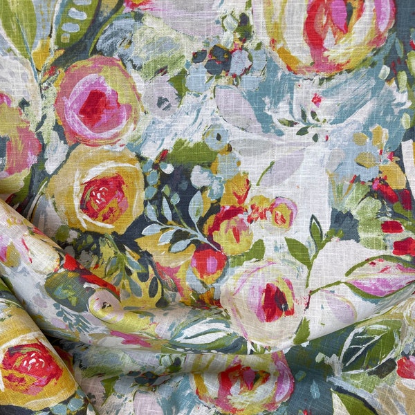 Covent Garden Pastel - Salem Mirage - Baroness Rose - Floral Fabric - Pastel Roses - Springtime Garden - Fabric by the Yard - Pillows Covers