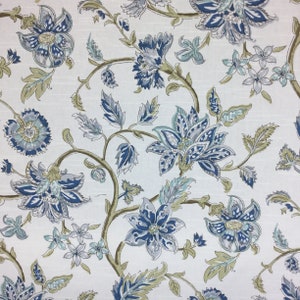 Seaspray Tiru Vine - Sarah Richardson - Kravet - Floral - Fabric by the Yard - Drapery - Custom Cut Yardage - Pillow Covers - Cushion Covers