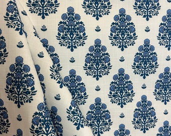 Lillian August Blue and white - floral - southern charm - drapery fabric - upholstery fabric - fabric by the yard