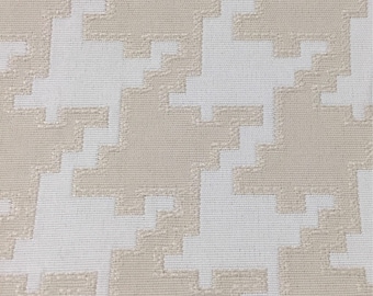 DARK OATMEAL BEIGE Chenille Weave Upholstery Fabric - Design Name: MONACO