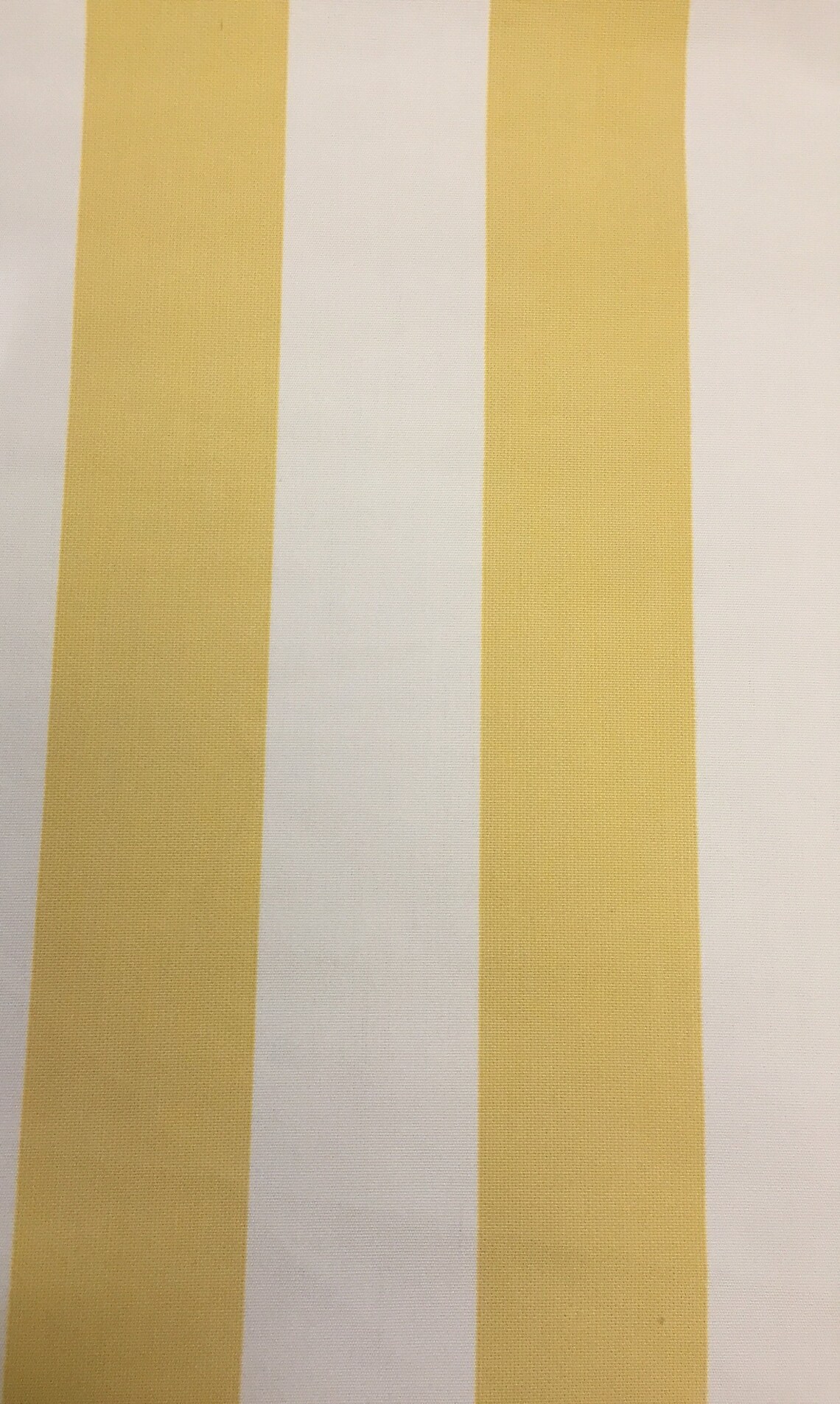 Yellow Wide Stripe Outdoor Upholstery Fabric by The Yard Etsy