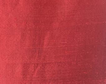 Red Silk  - Silk Fabric By The Yard  - Fast Shipping