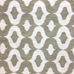Large Scale Gray/Brown and Cream Diamond - R/R - Upholstery - Fabric by the Yard