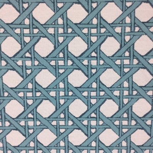 Aqua Lattice  - Upholstery Fabric - Fabric By The Yard - Custom Lattice Throw Pillows - Lattice Cushions - Custom Made - Pillows - Drapery