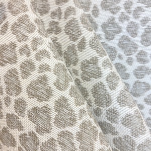 Gray Leopard Upholstery Fabric - Home Decor Gray Cheetah Fabric - Chair Fabric - Fabric for Ottomans - Cushions - Pillow covers - Handbags