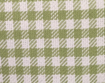 Verde e bianco - Check - Tessuto per tappezzeria tagliato su misura - Spedizione veloce
