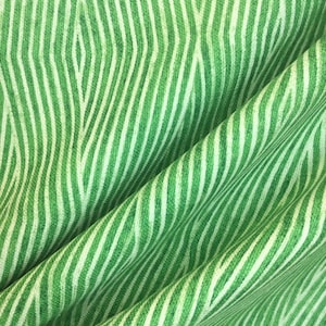 Biscayne Chameleon - True Green Patterned Fabric - Fabric by the Yard