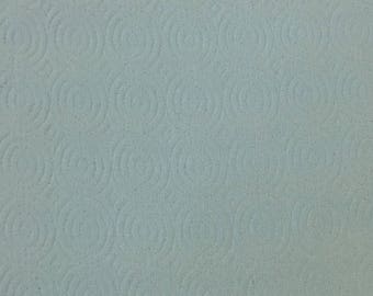 Light Blue Textured Circles - Upholstery Fabric by The Yard
