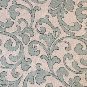 Brahmin Spa - aqua - Upholstery Fabric by The Yard - Home Decor Fabric - Custom Cut Yardage - Damask Fabric - Pillow Covers  - Cushion Cover